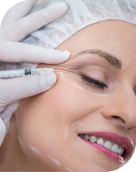 Woman Getting Dermal Filler Treatment on Cheek